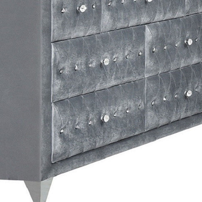 Seven Drawer Triple Dresser - Gray