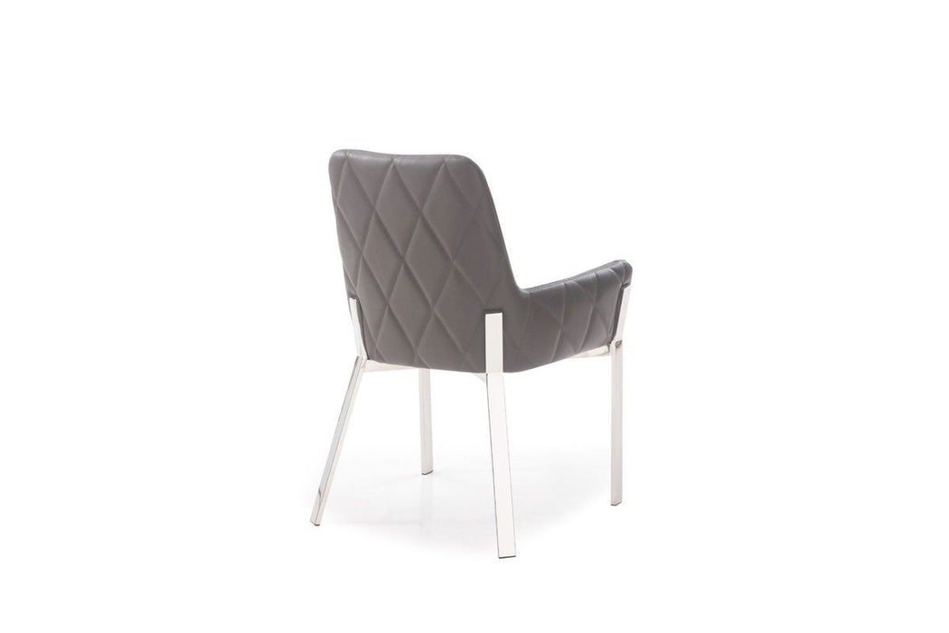 Faux Leather Dining Chair - Gray