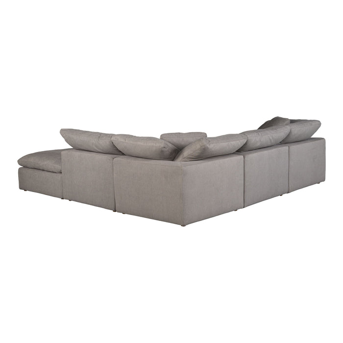 Terra - Condo Dream Modular Sectional Livesmart Fabric - Light Gray