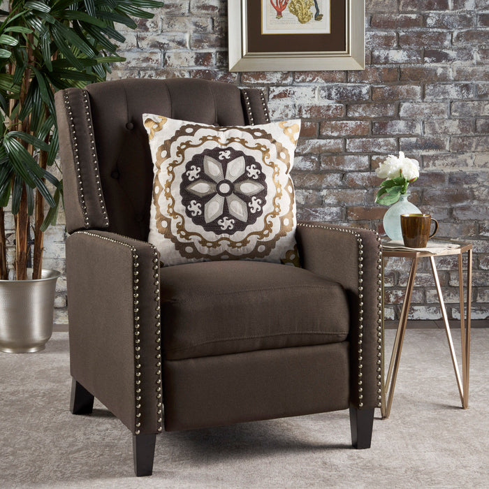 Classic Fabric Push Back Chair