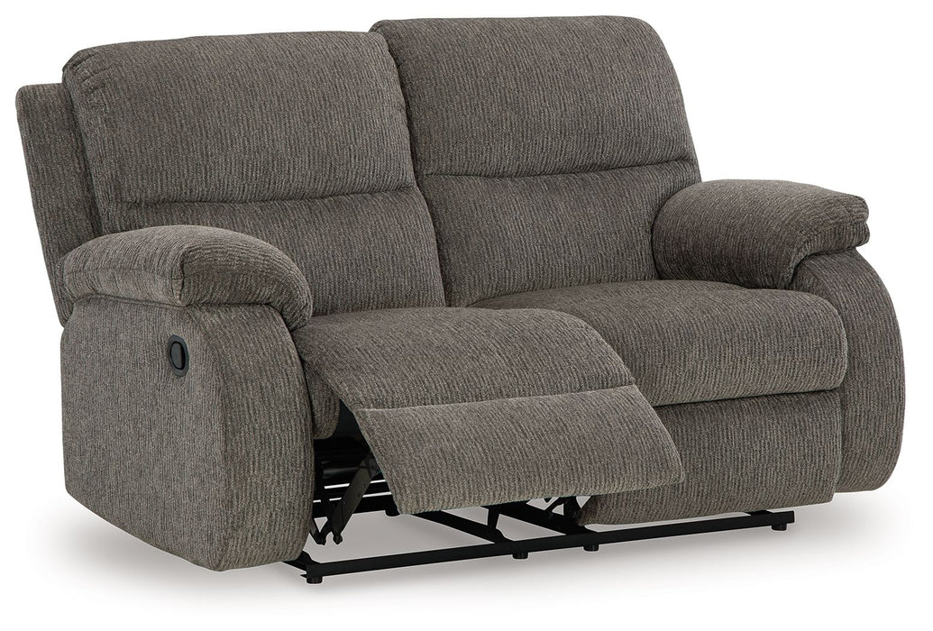 Scranto - Brindle - Reclining Loveseat - Fabric