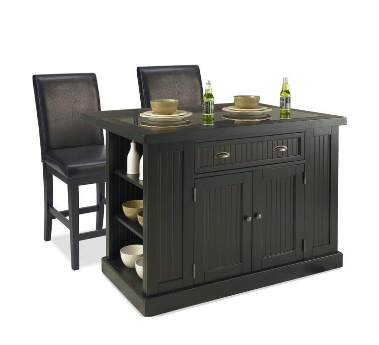 Hartford - 3 Piece Kitchen Island Set - Wood