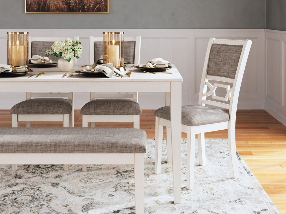 Erinberg - Antique White - Dining Room Table Set (Set of 6)