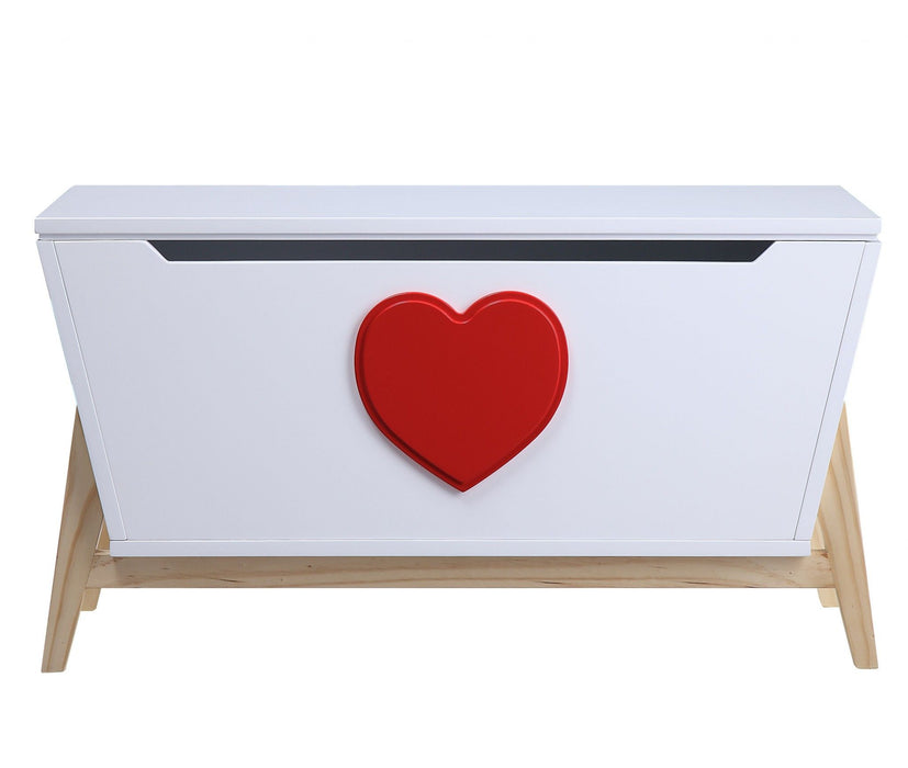 Wood Youth Chest - White Red