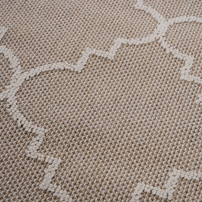 Guros - 2' x 8' Trellis Indoor / Outdoor Area Rug - Ivory