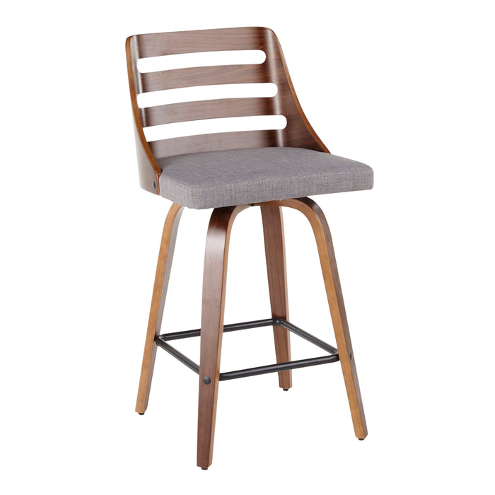 Trevi - Mid Century Modern Counter Stool (Set of 2)