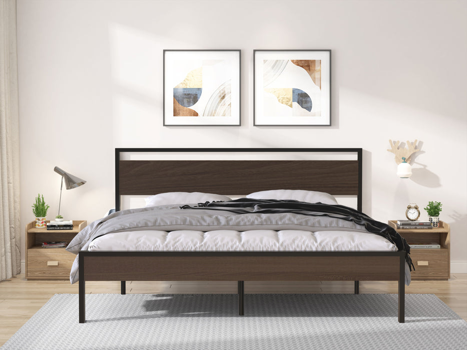 Ceres - Bed With Wood Headboard & Footboard