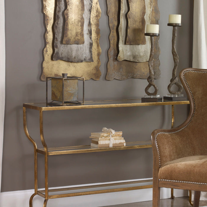 Deline - Console Table - Gold