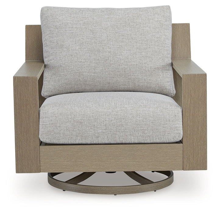 Kimpton Isle - Brown / Beige - Swivel Lounge With Cushion