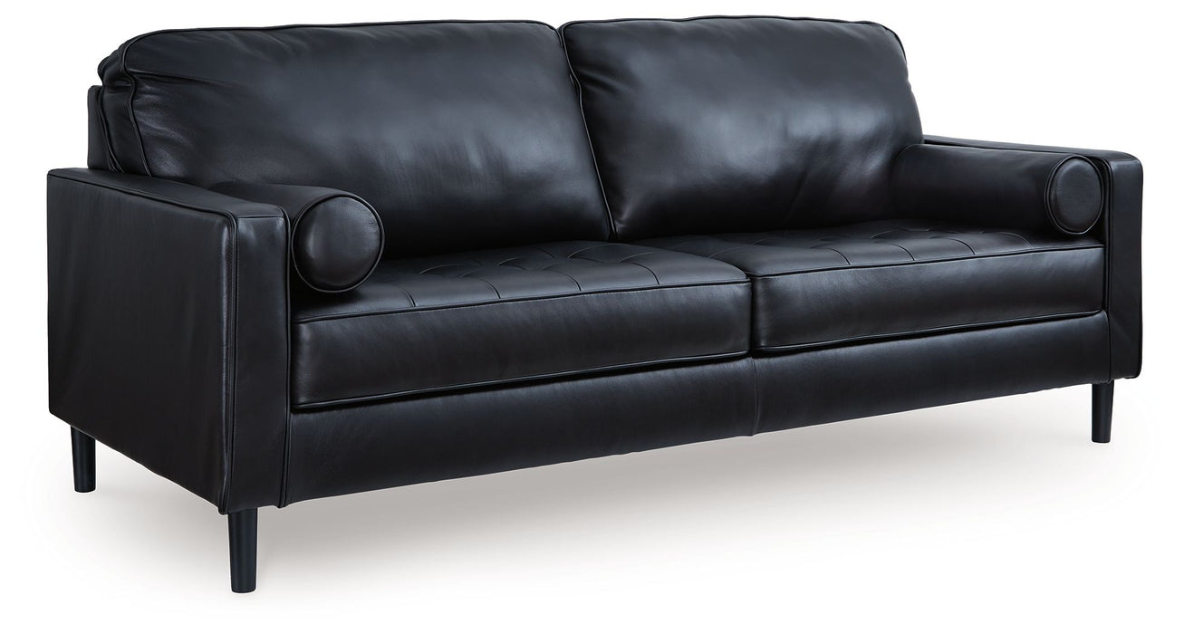 Bryceview - Onyx - Sofa - Leather Match