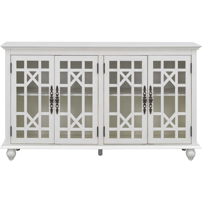 Gewnee - Dining Sideboard Cabinet With Adjustable Height Shelves - White