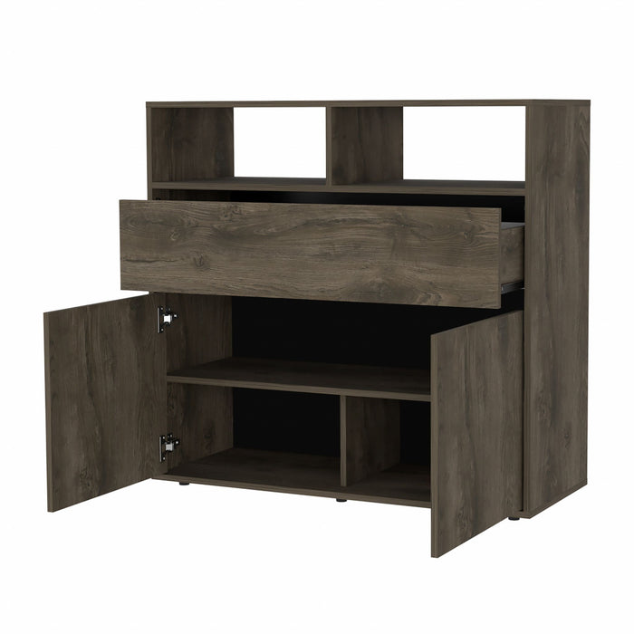 Manufactured Wood Drawer Combo Dresser 39" - Dark Brown