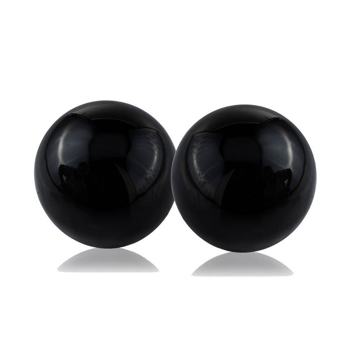 Aluminum Decorative Spheres (Set of 2) - Black