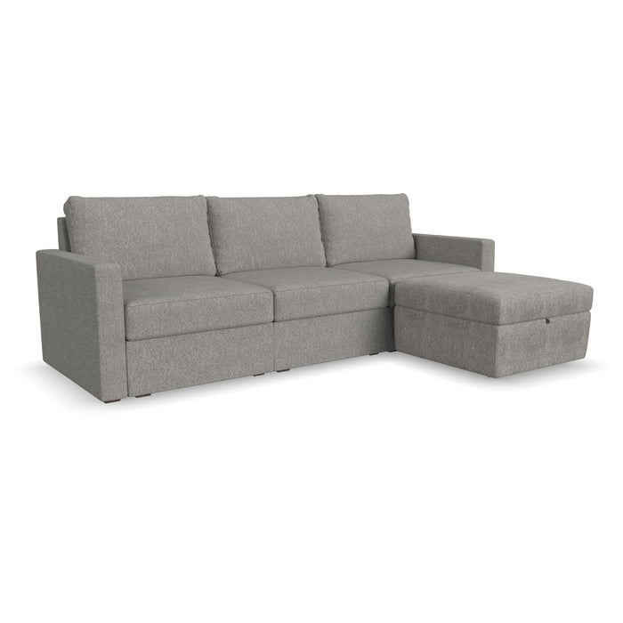 Flex - Sofa with Standard Arm and Storage Ottoman