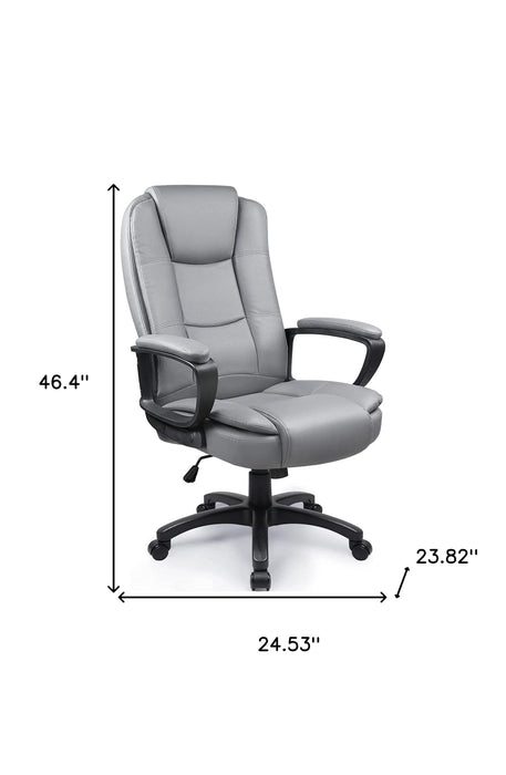 Executive Chair With Lumbar Support - Light Gray