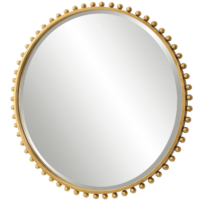 Taza - Round Mirror - Gold