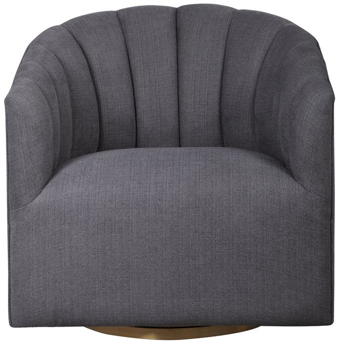 Cuthbert - Modern Swivel Chair - Dark Gray