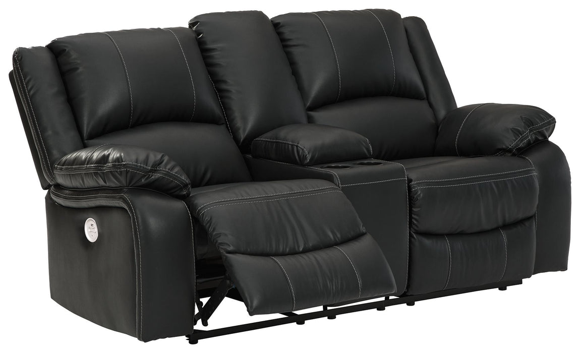 Calderwell - Power Reclining Loveseat With Console