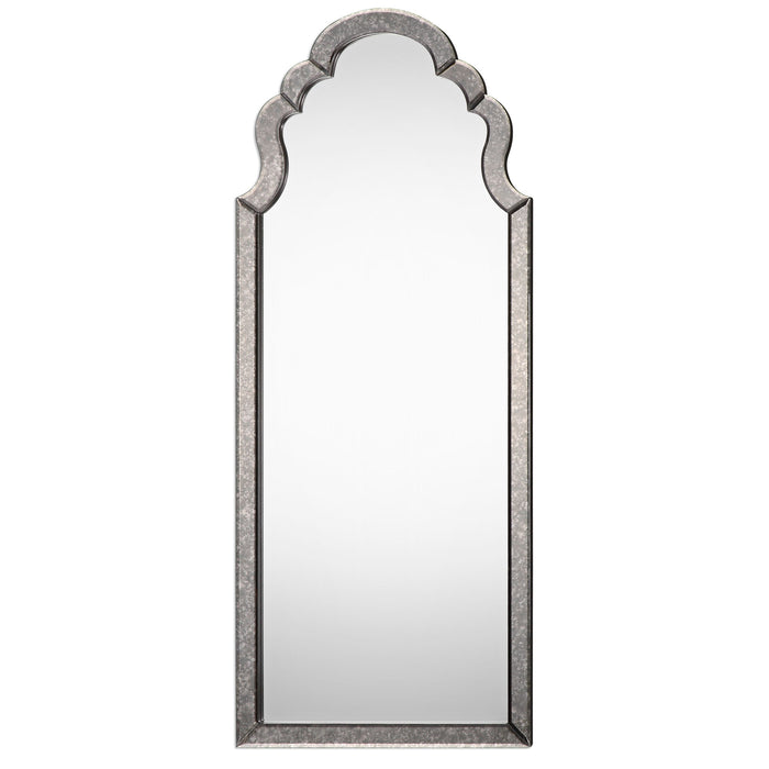 Lunel - Arched Mirror - Pearl Silver
