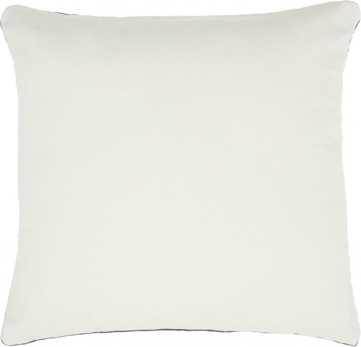 Modern Throw Pillow - Purple - Velvet
