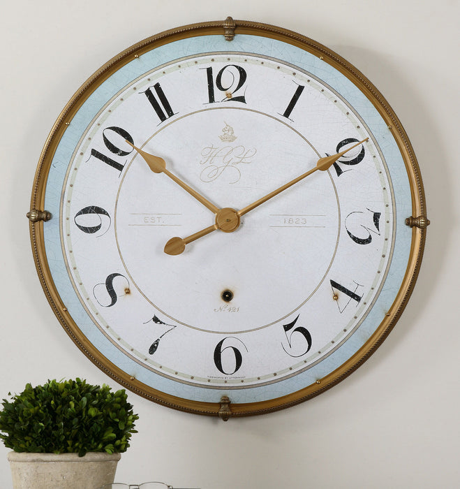 Torriana - Wall Clock - Gold