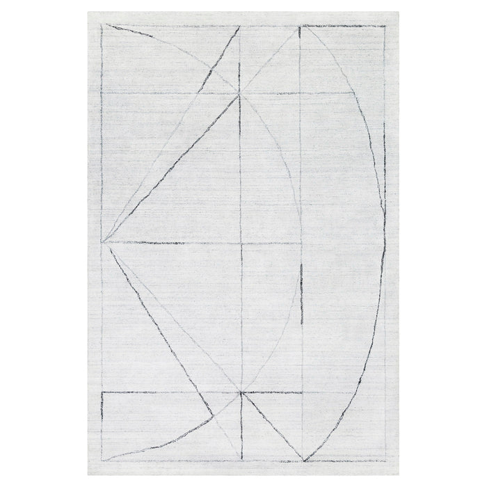 Costilla - Modern 8 X 10 Rug - White