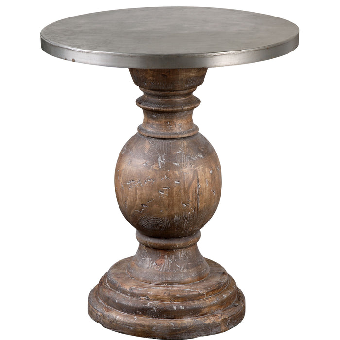 Blythe - Wooden Side Table - Dark Gray