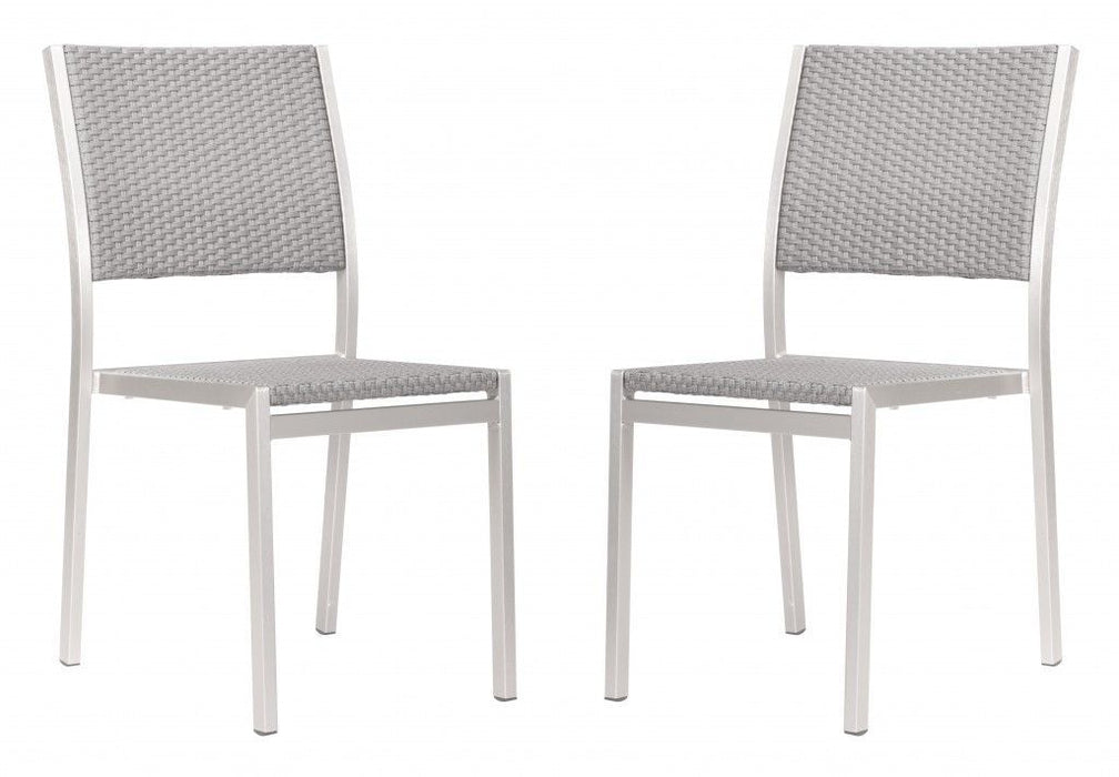 Aluminum Side Chair 18" (Set of 2) - White
