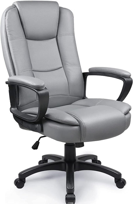 Executive Chair With Lumbar Support - Light Gray
