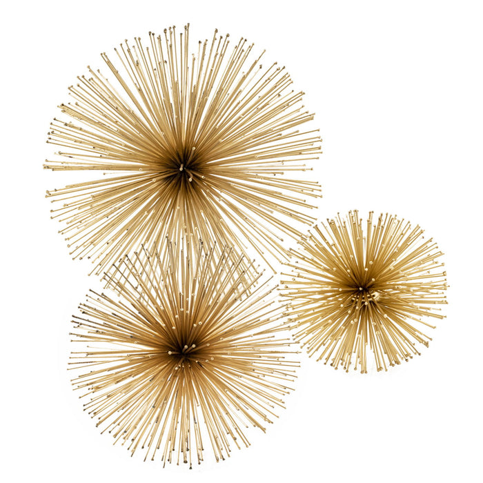 Iron Urchin Small Sphere - Gold