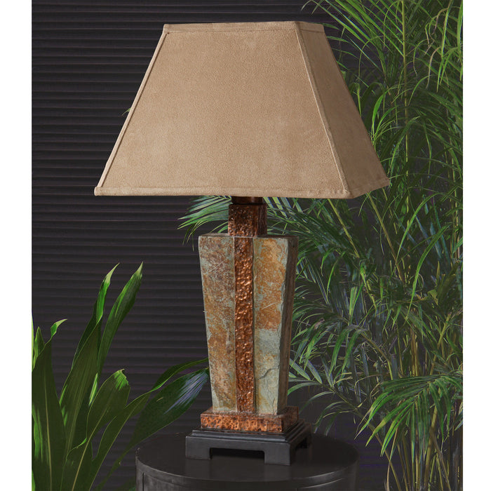 Slate - Accent Lamp - Light Brown