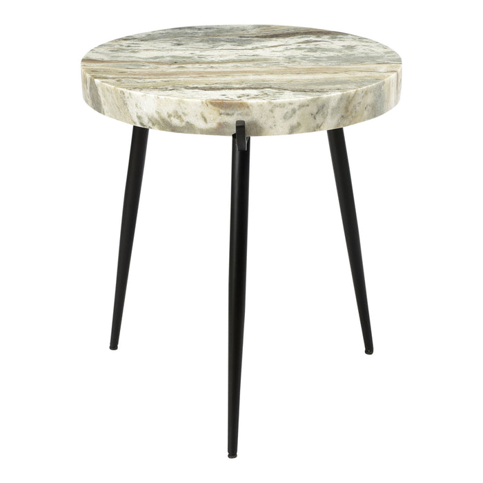 Brinley - Marble Accent Table - Beige