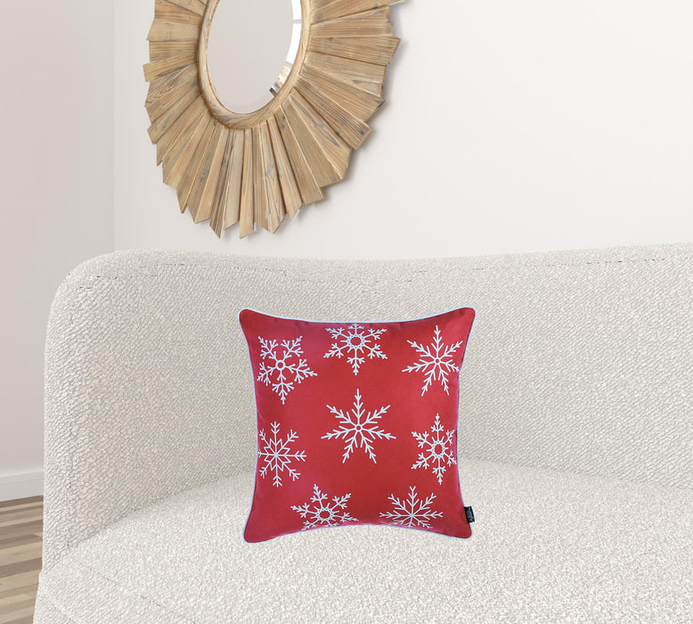 18"Lx18"H Merry Christmas Throw Pillow Cover (Set of 4) - Multicolor