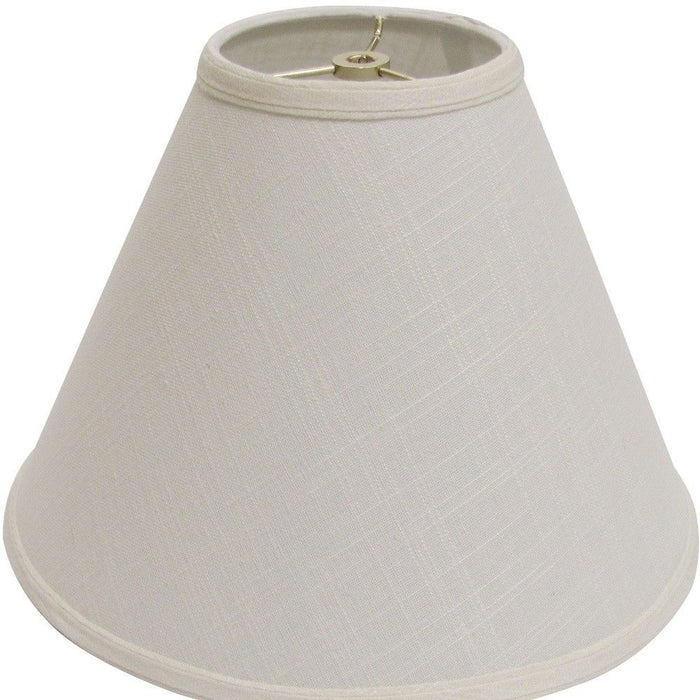Deep Cone Linen Lampshade - Off White