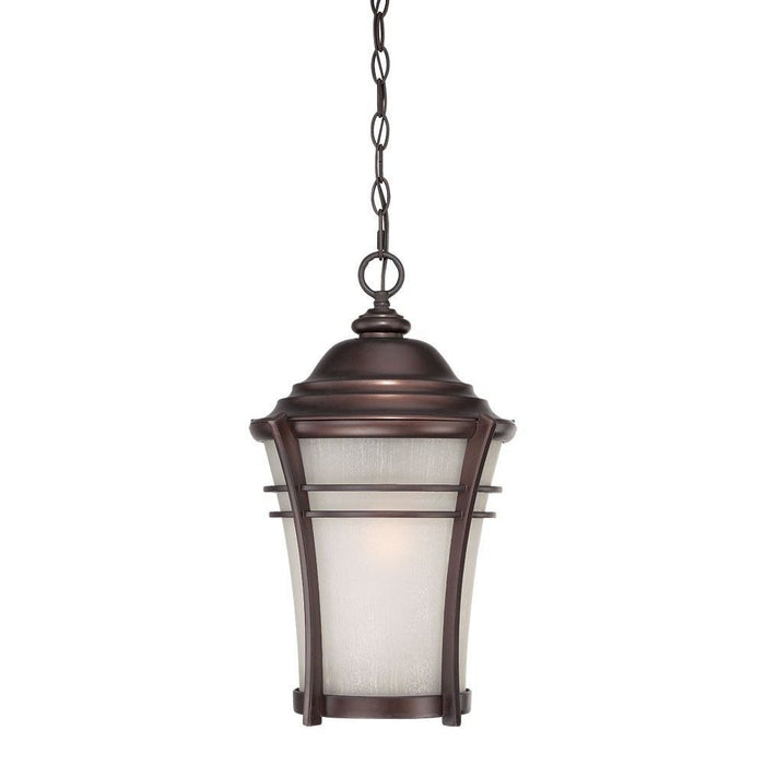Frosted Glass Lantern Hanging Light - Bronze