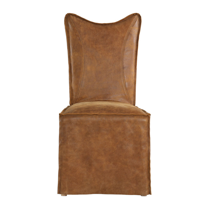 Delroy - Armless Chairs (Set of 2) - Cognac