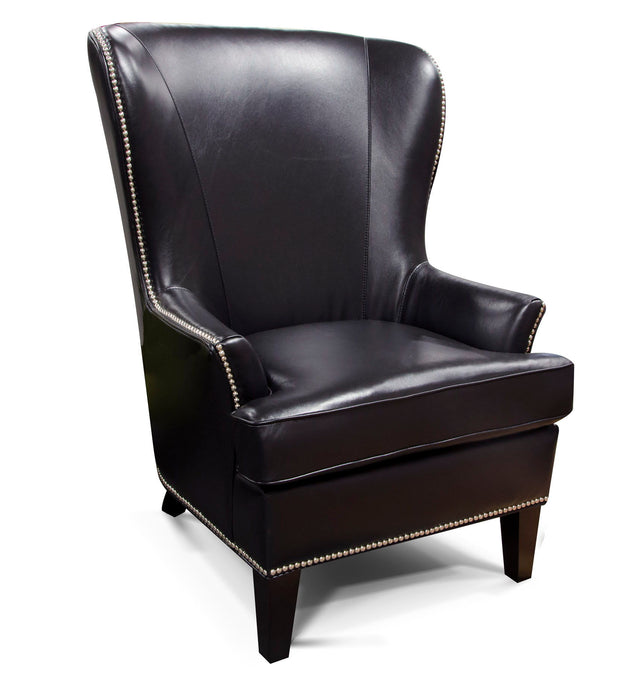 Luther - 4530/AL /N - Leather Chair With Nails