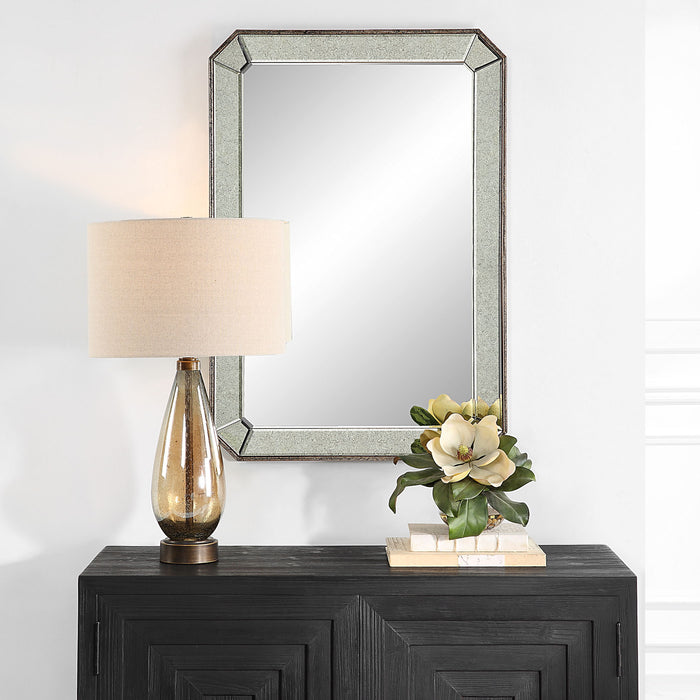 Cortona - Antiqued Vanity Mirror - Pearl Silver