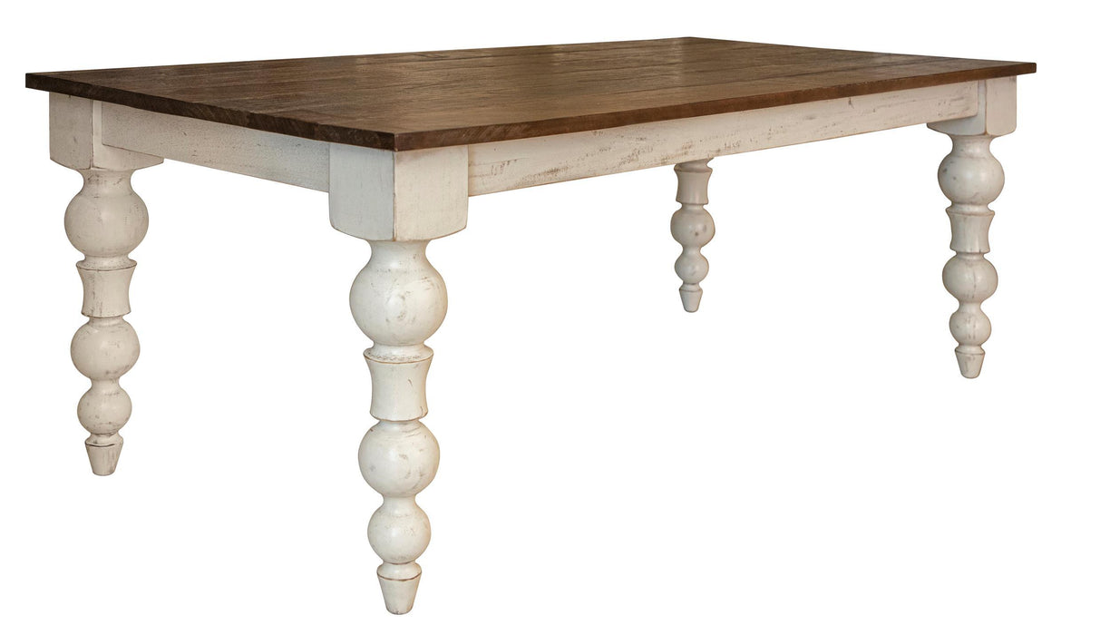 Rock Valley - Table - White / Brown