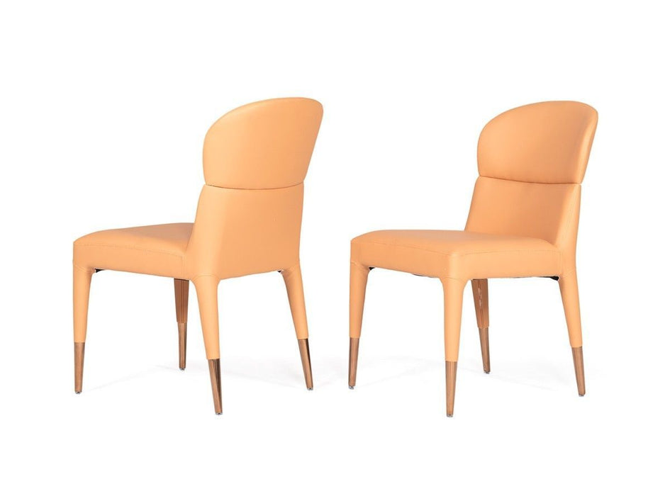 Dining Chairs (Set of 2) - Peach Rosegold