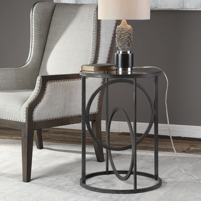 Lucien - Iron Accent Table - Black