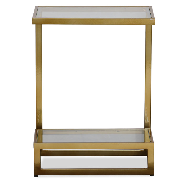 Musing - Accent Table - Brushed Brass