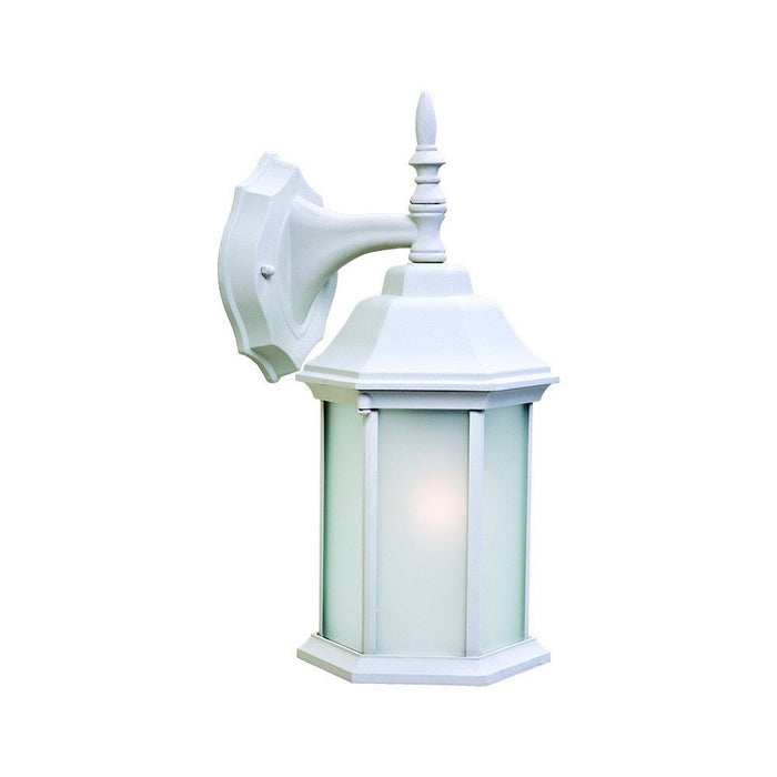 XL Frosted Glass Swing Arm Wall Light - White