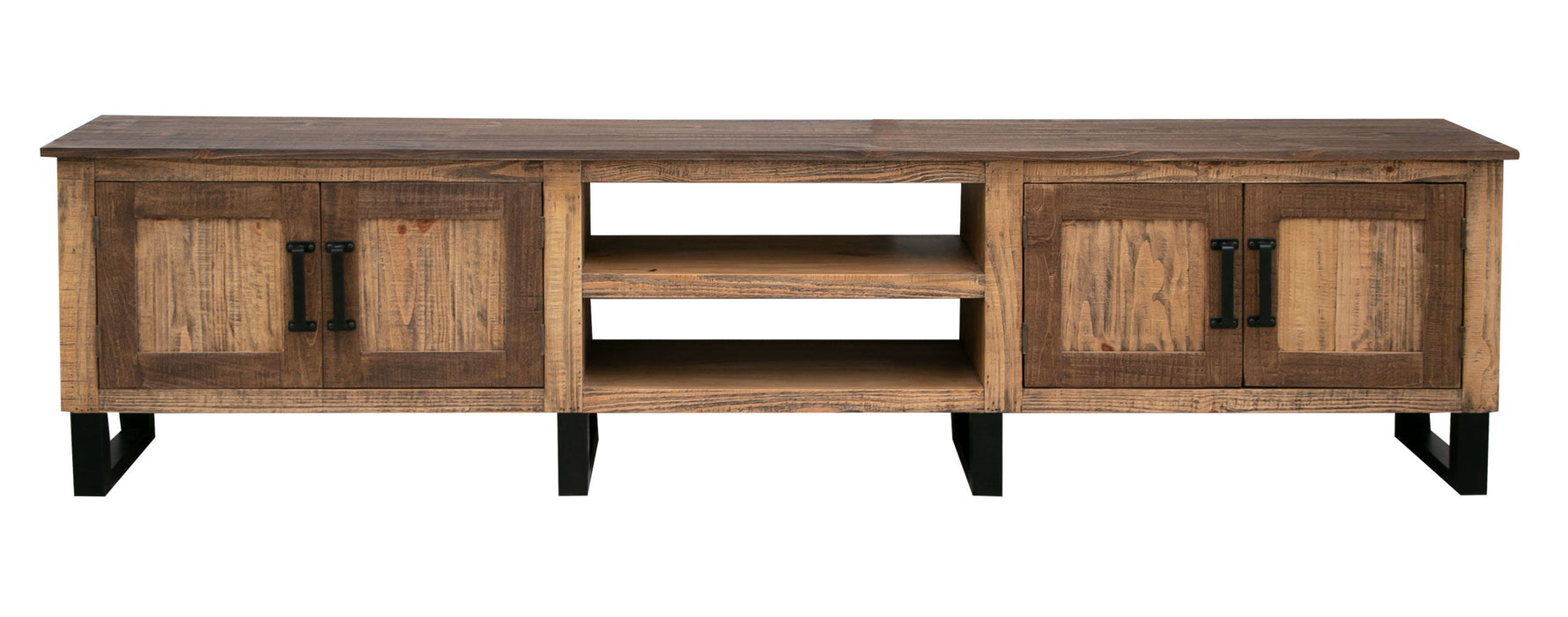 Olivo - 93" TV Stand - Natural Brown