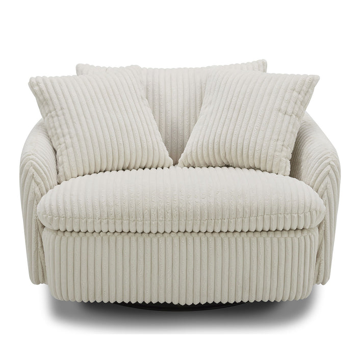 Boomer - Large Swivel Chair with 2 Pillows
