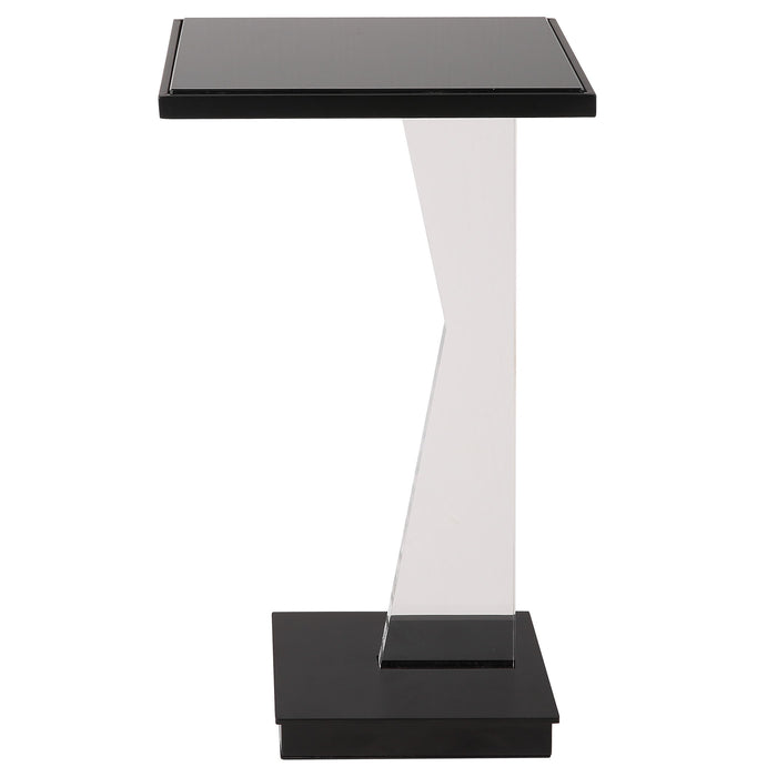 Angle - Contemporary Accent Table - Black