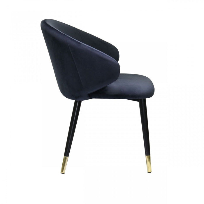 Velvet Dining Chairs (Set of 2) - Blue