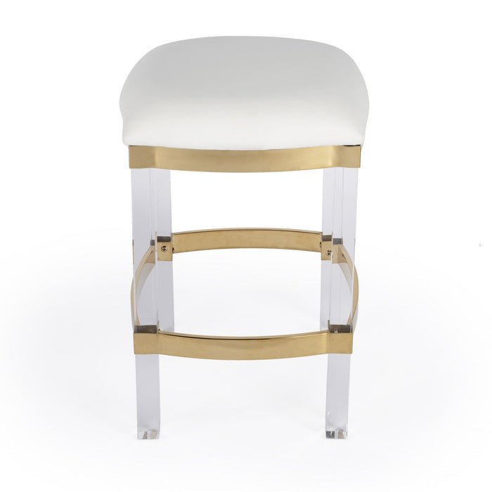 Counter Stool - Acrylic And Polished Gold