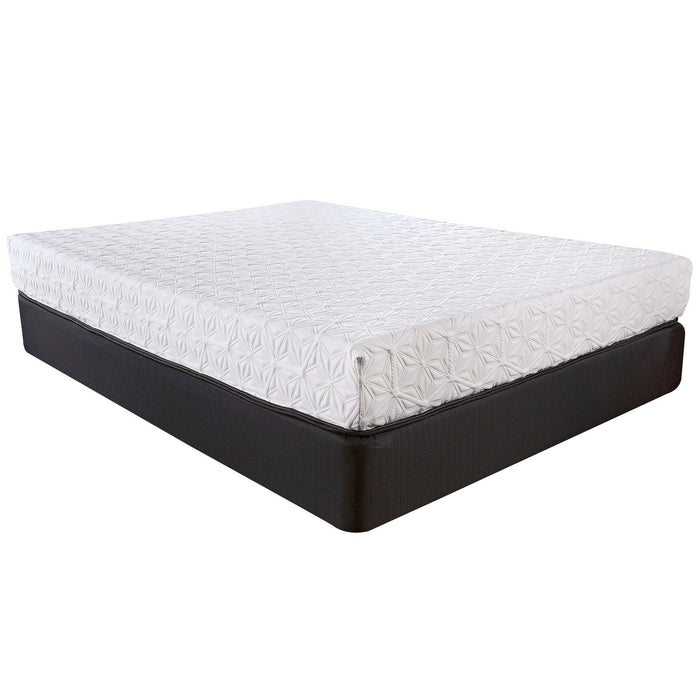 Luxury Plush Gel Infused Memory Foam And Hd Support Foam Smooth Twin Top Mattress - White