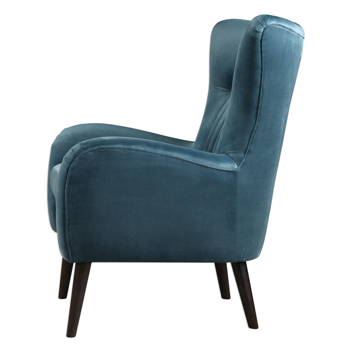 Dax - Mid-Century Accent Chair - Blue